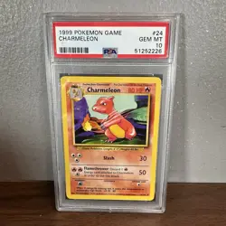 1999 Pokemon Base Set Unlimited Charmeleon #24 PSA 10 Gem Mint - Image 1