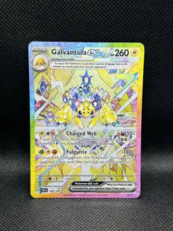 Galvantula ex 168/142 SIR Stellar Crown Sv07 SPECIAL ILLUSTRATION RARE Pokemon - Image 3