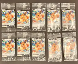 Lot of (10) 2022 Pokemon Indonesian Promo #378/S-P Eeve V Sealed - Image 1