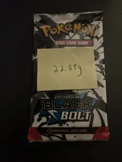 Heavy 22.89g Pokemon TCG SV 10.5 Black Bolt Booster Pack Sealed! - Image 4