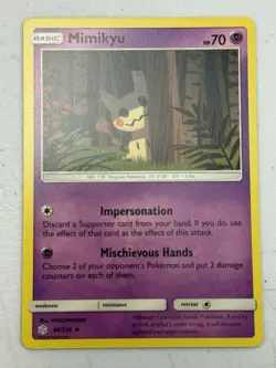 Pokemon TCG SM Cosmic Eclipse Mimikyu 96/236 Uncommon Regular NM - Image 1
