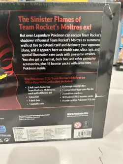 Team Rockets Moltres UPC Pokemon TCG Factory Sealed Pokemon Center - Image 3