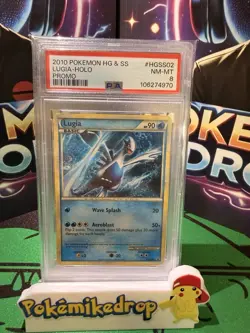 2010 Pokemon HGSS Lugia Holo Promo HGSS02 PSA 8 NM-MT - Image 1