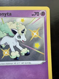 Pokemon Galarian Ponyta SV047/SV122 Shining Fates: Shiny Vault Holo (NM) - Image 3
