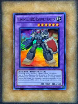 Yugioh Elemental HERO Rampart Blaster LCGX-EN047 Super Rare NM - Image 1