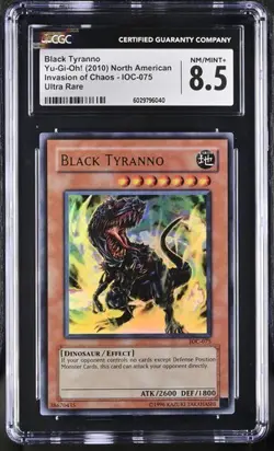 Black Tyranno *CGC 8.5* IOC-075 *Ultra Rare* 2010 * Yugioh - Image 1