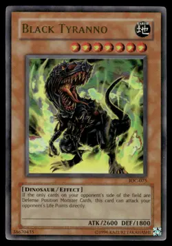 Yu-Gi-Oh TCG Invasion of Chaos #IOC-075 Black Tyranno Ultra Rare - Image 1