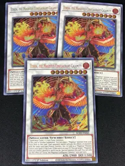 YUGIOH ZOROA THE MAGISTUS CONFLAGRANT CALAMITY BODE-EN045 1ST SECRET X3 (NM) - Image 1