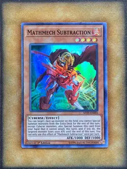 Yugioh Mathmech Subtraction MYFI-EN004 Super Rare 1st Ed MP - Image 1