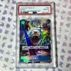 Buggy OP09-051 PSA 10 Emperors In The New World 2nd Anniversary Promo One Piece - Image 1