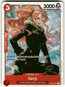 • Sanji • OP10-005 SR Royal Blood Holo Foil One Piece TCG NM - Image 1
