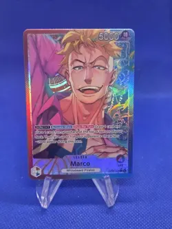 One Piece Two Legends Marco OP08-002 Parallel Alternate Alt Art Leader NM - Image 1