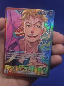 One Piece Two Legends Marco OP08-002 Parallel Alternate Alt Art Leader NM - Image 2