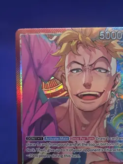 One Piece Two Legends Marco OP08-002 Parallel Alternate Alt Art Leader NM - Image 3