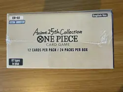 One Piece TCG: Anime 25th Collection Booster Box EB-02 -Factory Sealed (Damaged) - Image 4