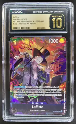 2025 ONE PIECE CCG LAFFITTE ALT ART OP09-085 RARE CGC 10 PRISTINE PT - Image 1