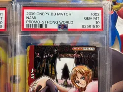 Luffy 001 + Nami 002 PSA10 Strong World Promo 2009 One Piece Sequential Cards - Image 3