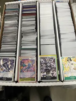 One Piece TCG Bulk 1000+ Cards (Mixed Sets) Includes 1 UNOPENED pack of OP-09! - Image 1