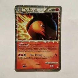 Pokemon TCG Typhlosion Prime #110/123 HeartGold/SoulSilver 2010 Holo Rare Card - Image 1