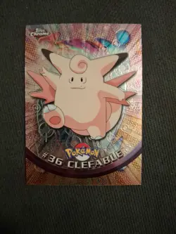 2000 Topps Chrome Pokemon Clefable #36 Base Card - TV Animation Edition - Image 1