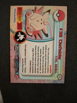 2000 Topps Chrome Pokemon Clefable #36 Base Card - TV Animation Edition - Image 4