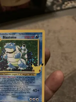 Pokemon TCG Blastoise Holo Rare Card 2/102 Celebrations Classic Collection - Image 3