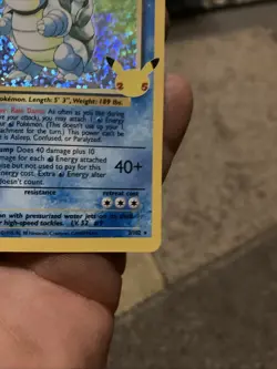 Pokemon TCG Blastoise Holo Rare Card 2/102 Celebrations Classic Collection - Image 4