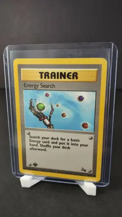 1st Edition Energy Search 59/62 - Fossil - Common Pokemon Card - Near Mint (NM) - Image 1
