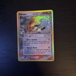 Pokemon TCG Flareon EX Delta Species Holo Rare Card 5/113 Vintage LP Condition - Image 1