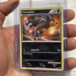 Pokemon Card HeartGold SoulSilver Undaunted 54/90 Houndour NM Near Mint Regular - Image 2