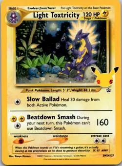 Light Toxtricity SWSH: Sword & Shield Promo Cards SWSH137 NM - Image 1