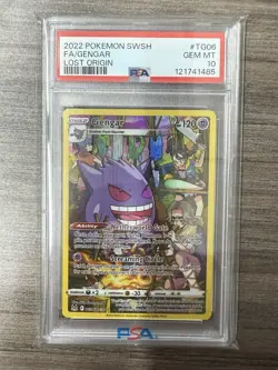 Gengar Trainer Gallery TG06 PSA 10 Gem Mint Lost Origin Pokemon Card - Image 1