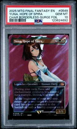 4692 Yuna Hope of Spira 2025 MTG Final Fantasy #0549 Surge Foil PSA 10 - Image 1
