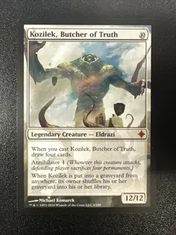 Kozilek, Butcher of Truth Rise of the Eldrazi Regular 6/248 LP JL - Image 1