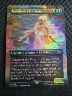 MTG - LTR Tales of Middle Earth-Galadriel of Lothlorien 446 Borderless Foil NM - Image 1