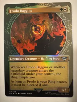 NM Foil Showcase Frodo Baggins, MTG, Lord of the Rings, Magic the Gathering, 320 - Image 1