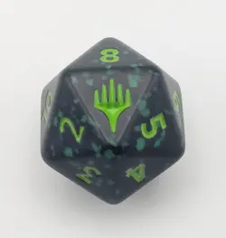 Magic the Gathering Spider-man Prerelease D20 Black Green Spindown Dice 2025 - Image 4