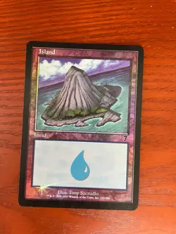 MTG Island Foil Mercadian Masque 335/350 SINGLE USED EXCELLENT COND SEE PHOTOS - Image 1