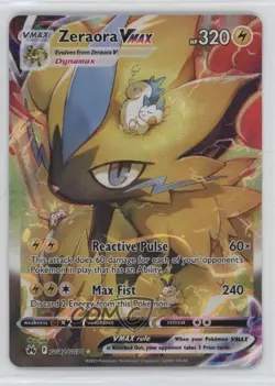 Full Art - Zeraora VMAX Pokemon Sword & Shield Crown Zenith Galarian Gallery - Image 1
