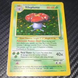 Vileplume Holo Jungle 15/64 Pokemon Card WOTC Rare 1999 - Image 1