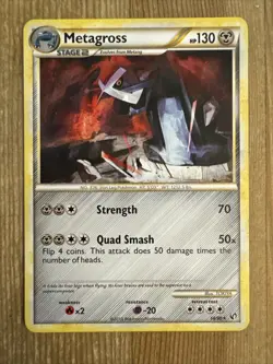 Pokemon TCG Metagross Undaunted 18/90 Regular Rare MP - Image 1