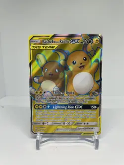 Raichu & Alolan Raichu GX - 220/236 - Full Art - TCG Pokemon - Tag Team - HP - Image 1