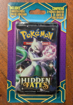 Pokemon Hidden Fates 2 Booster Pack Blister - Mewtwo Art - Image 1