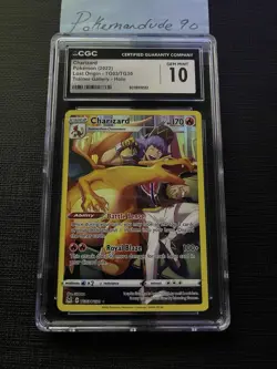 CGC 10 Charizard 2022 Lost Origin TG03/TG30 Trainer Gallery Pokemon Gem Mint - Image 2