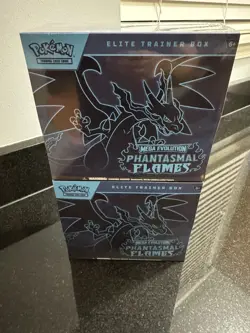 POKEMON TCG PHANTASMAL FLAMES ETB ELITE TRAINER BOX X2 NEW SEALED CHARIZARD - Image 1