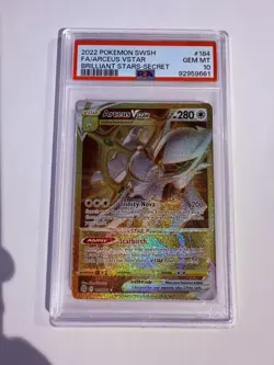 2022 Pokemon Brilliant Stars SWSH Arceus Vstar 184/172 - PSA 10 - Image 1