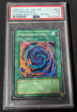 Yugioh - Polymerization 1st Edition (LOB-059) PSA 5 - 2002 - Graded - Image 1