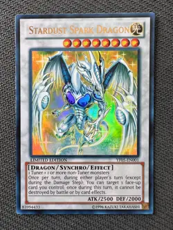 Yugioh Stardust Spark Dragon Limited Edition Ultra Rare YF05-EN001 NM - Image 1