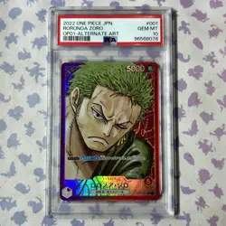 Roronoa Zoro Leader OP01-001 PSA 10 Romance Dawn One Piece Card UK SELLER - Image 1
