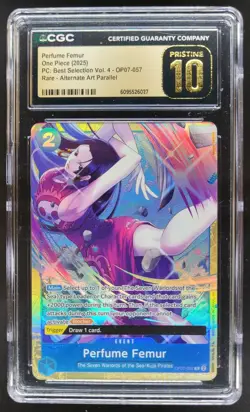 2025 ONE PIECE CCG PERFUME FEMUR RARE ALT ART OP07-057 CGC 10 PRISTINE PT - Image 1